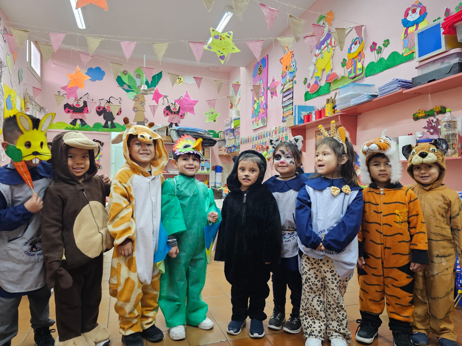 Niños en el aula de Nivel Inicial